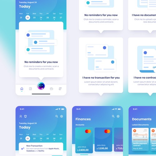 Designs | Modern and minimalistic app design for a personal life ...