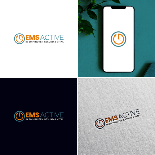 Create an ems logo for life- el. muscle stimulation - fitness