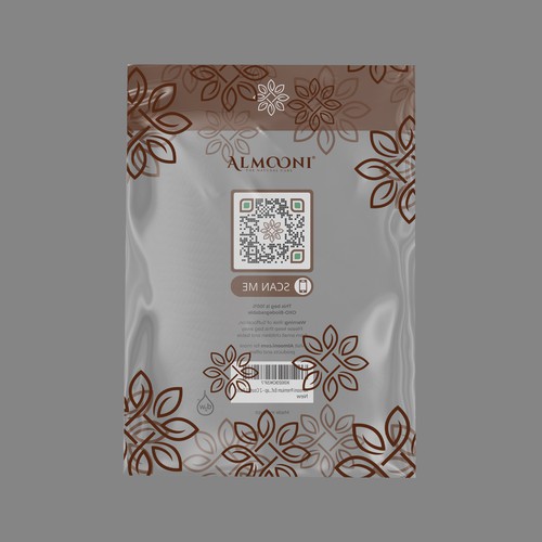 Design a simple yet elegant polybag packaging for our loofah brand Design by emmafoo