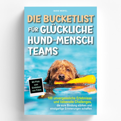 Design a harmonious, cute cover for a dog & human bucketlist Design by elQue.design