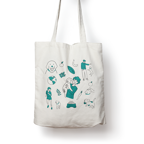 SonagiさんのTOTE BAG DESIGN - Sustainable Dog Food Company needs tote bagデザイン