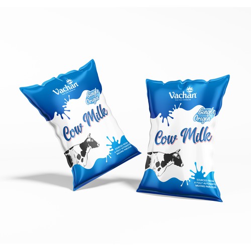 Vachan Cow Milk Design by Wecreative93