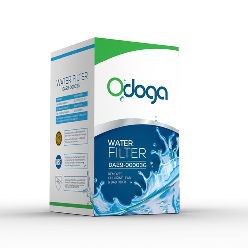 Looking for modern & luxurious redesign of water filter packaging Design by syakuro