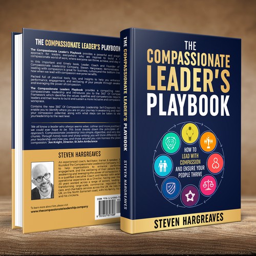 Compassionate Leadership Book Needs Practical Cover Design Design by Sam Art Studio