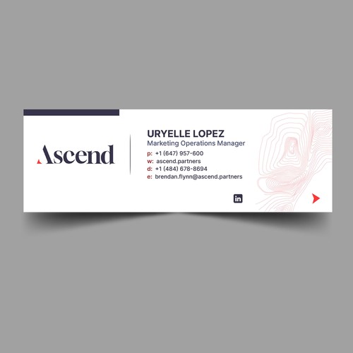 Design di Ascend Partners New Branded Email Signature di Xnine