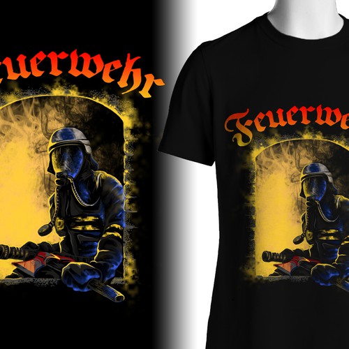 FIREFIGHTER T-Shirt ++++Design a new breathtaking FIREFIGHTER Shirt++++ Réalisé par mac23line