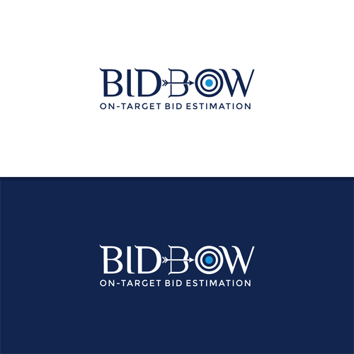 Logo for a construction bidding software product, design concept of "bow, arrow and target" Design by CHICO_08