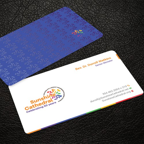 Business Card for Growing Progressing LGBTQ Church Design by ™SF_Design™