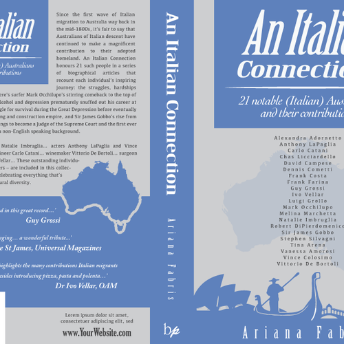 An Italian Connection: book cover design Diseño de Artlock16