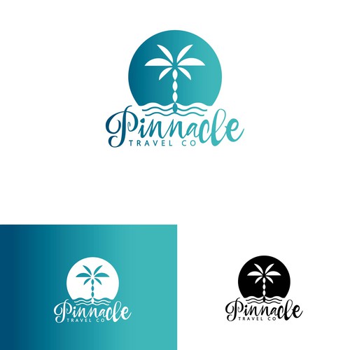 Clean, simple but powerful travel logo for luxury beach and Disney Design by ViMari_art
