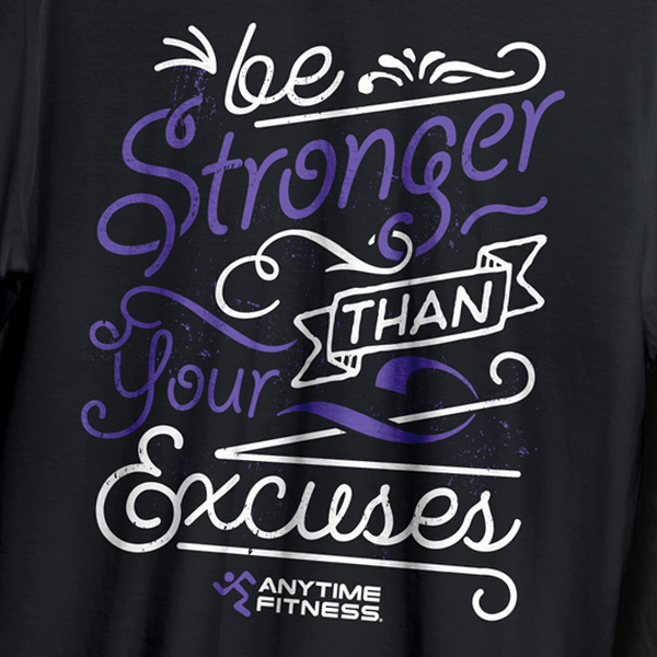 Fitness brand typography design