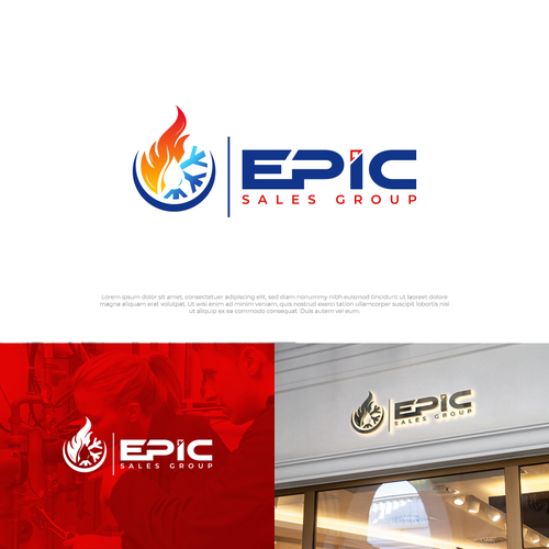 Design a simple yet bold logo for our new HVAC & Plumbing sales group! Design by Naztudio