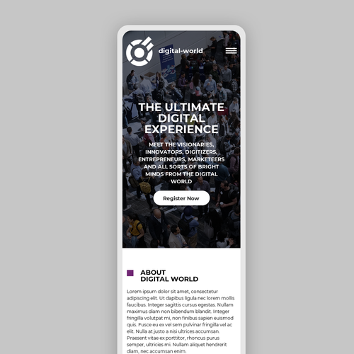 Web page design contest entry by UXP