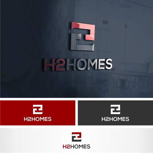 H2 Homes Logo Design by polarstudio