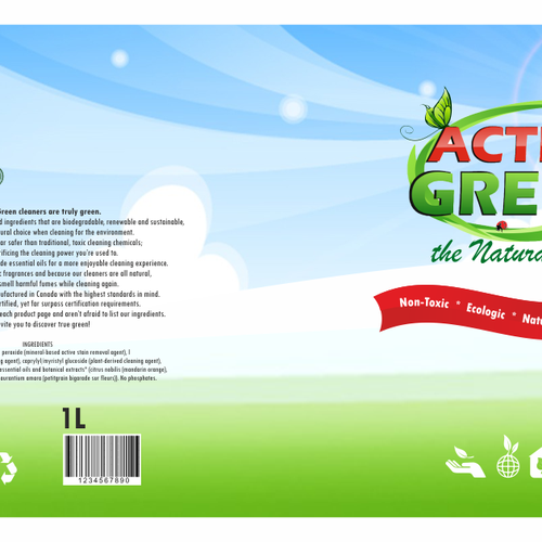 New print or packaging design wanted for Active Green Diseño de mariodj.ro