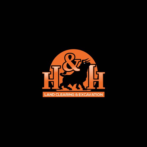 LOGO AND LETTER HEAD FOR H&H LAND CLEARING AND EXEXCAVATION Design by TT Global Studios™