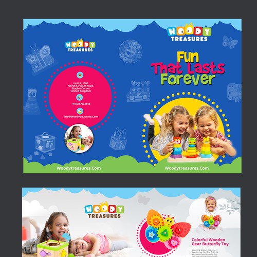 ATTRACTIVE CATALOG FOR EDUCATIONAL WOODEN CHILDREN'S TOYS Design by Marco Davelouis