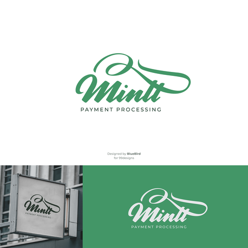 "Urban Trendsetter: Create a Stylish & Bold Logo for Mintt Payment Solutions - Design by BlueBird®