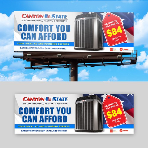 Design An Eye-Catching Billboard For An HVAC Company Design réalisé par Margoudee