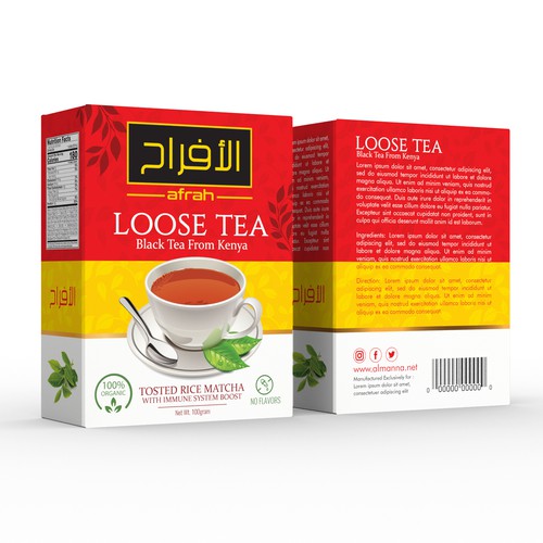 Tea Package Design Design by syakuro