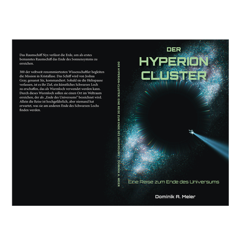 Sci-Fi Book Cover: Hyperion-Cluster Design by Tillustrator