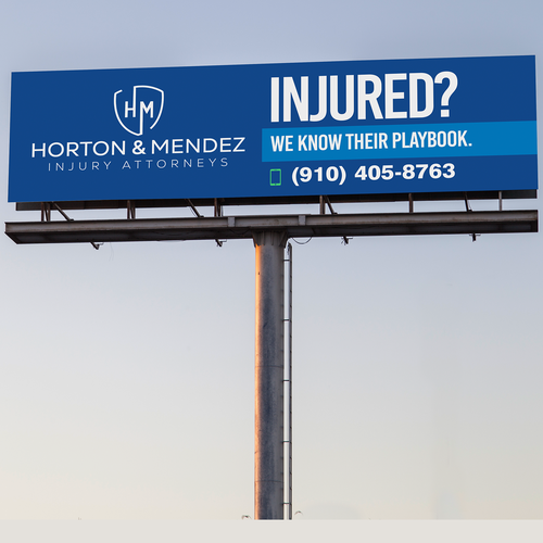 Personal Injury Lawyer Billboard Design Showdown! Design by Kosmos Creatives