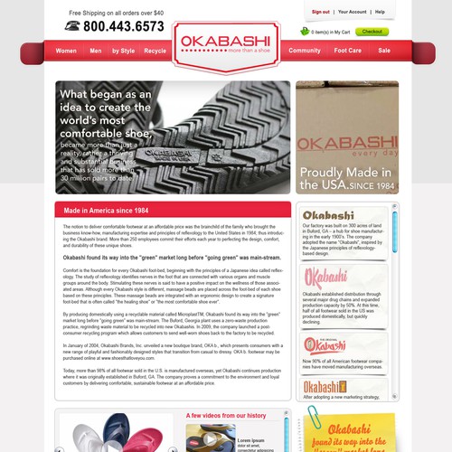 New website design wanted for Okabashi Design por Mary_pile