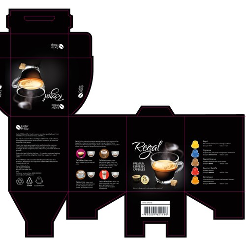 Design an espresso coffee box package. Modern, international, exclusive. Design von Coshe®