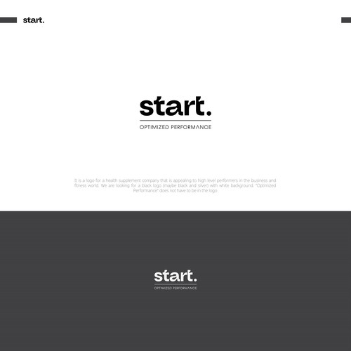 Start. An Optimal Performance Lifestyle Company Design by TheDesigenic