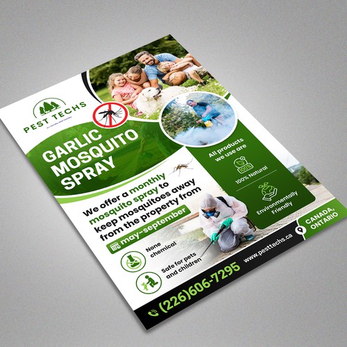 Eco friendly mosquito pest control Design by Artist@Joy Dey