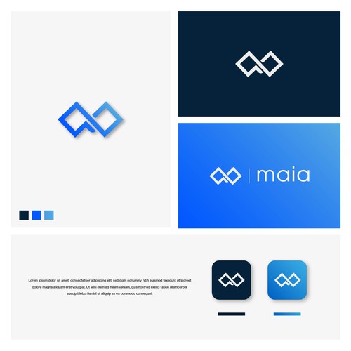 AI Group at MIT logo, looking for logo that will appeal to technical students. Diseño de Adhe Kurniawan