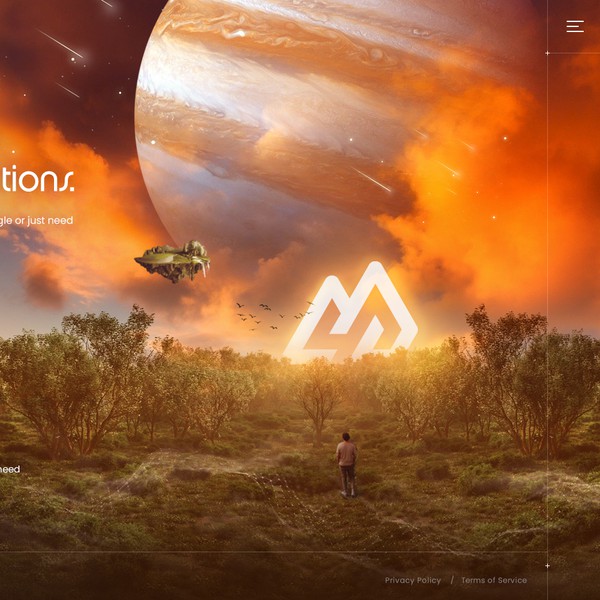 Design by T6S titled "Creative web design with 3d concept"