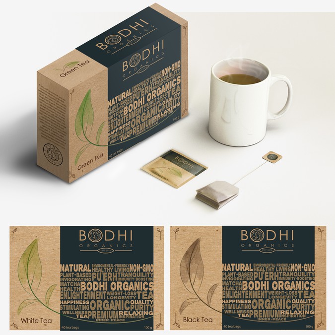 Box Packaging And Individual Tea Bag Design For Tea Line Product