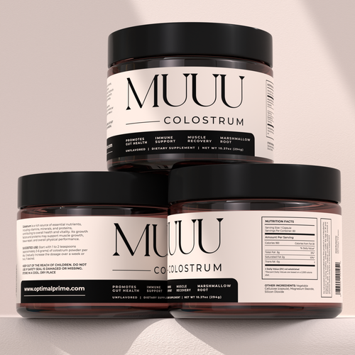 Design an aesthetic label for our Colostrum Product Design von ilonaGi