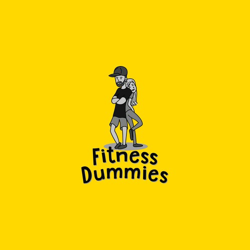 Fitness dummies need your help! #cartoon #fitness, Logo & social media  pack contest