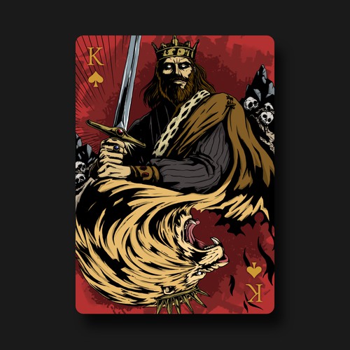 We want your artistic take on the King of Hearts playing card Design réalisé par Aries N