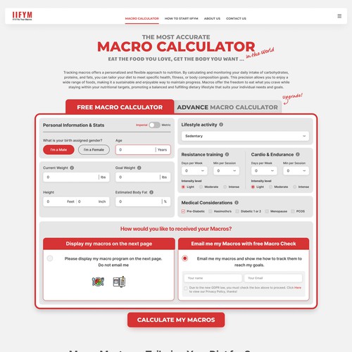 Landing page design contest entry by D. Jiang