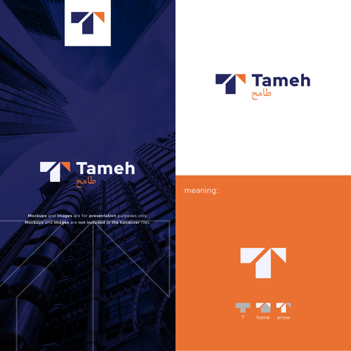Design di “Premium Logo Design for Tameh – Next-Gen Fractional Real Estate Platform (Arabic + English)”- Add seed to plant di wonki ™
