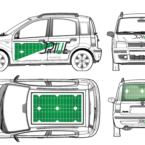 Retrofit Electric car wrapping design Design by Abstract