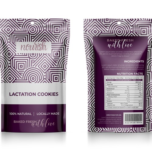 Design feminine, elegant, clean labels for Lactation Products Design by Lady Goga