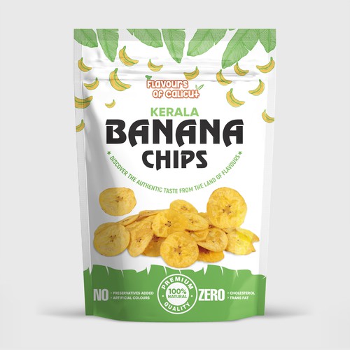 Package Design for Banana Chips Design by Gustavo RV