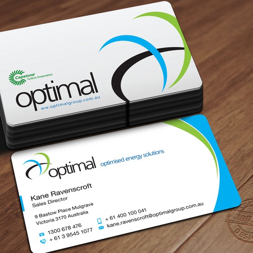 Create new business cards for Optimal Group Design by KZT design