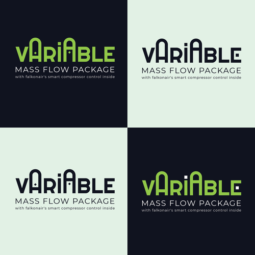 Falkonair Variable Mass Flow product logo design Diseño de surafel_kindu