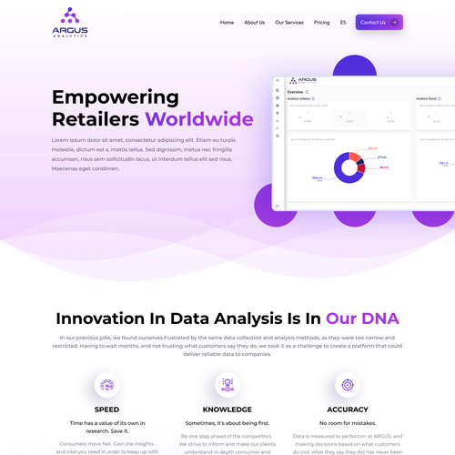 Proposta di design per un contest della categoria Design di sito web realizzata da MercClass