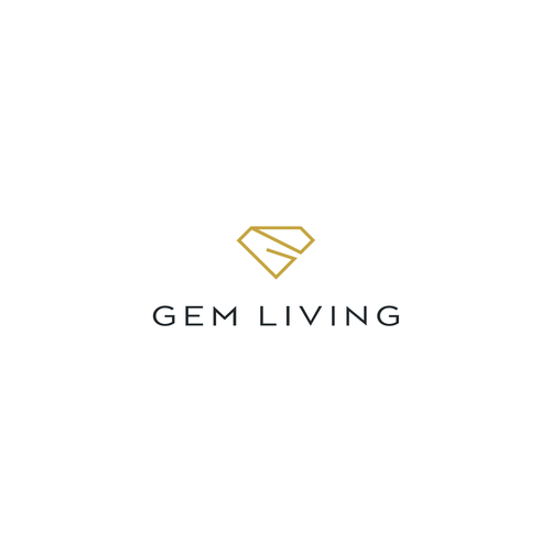 Geometrical, minimalist, modern brand design for Gem Living Design by vulv