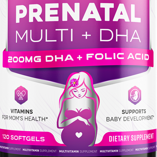 Prenatal Vitamins Label Design needed for Nature's Nutrition Design by ZAKIGRAPH ®