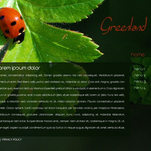 1-3 Page Website Template Design von Marstin