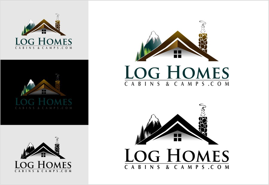 Logo for Log Homes, Cabins & Camps | Logo design contest