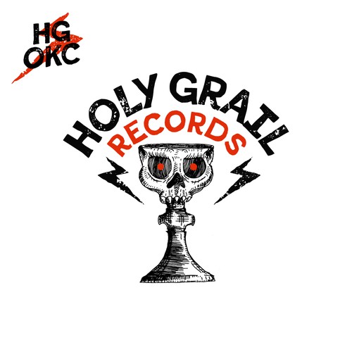 Punk-rock inspired logo wanted for a "holy" record store. Design by mcsquint_design