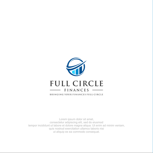 Simple but eye catching Full Circle logo for retirees Design by axioo